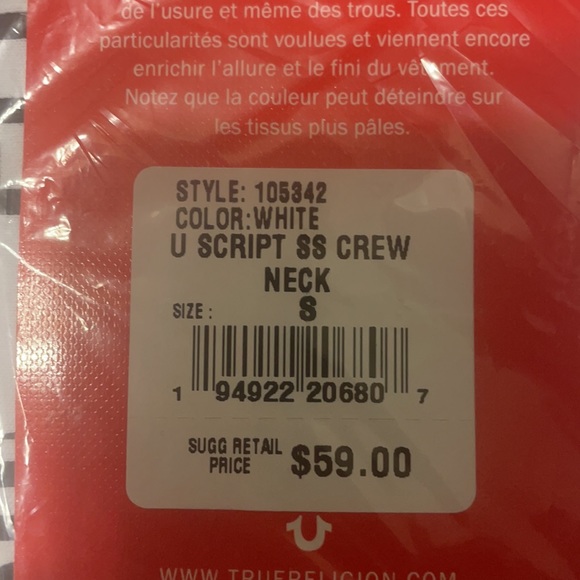 True Religion Script Tee - Picture 2 of 3